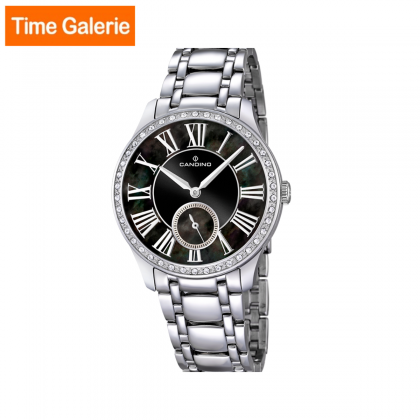 Candino CDOWC4595/3 Silver Stainless Steel with Black Dial Casual Women Watch